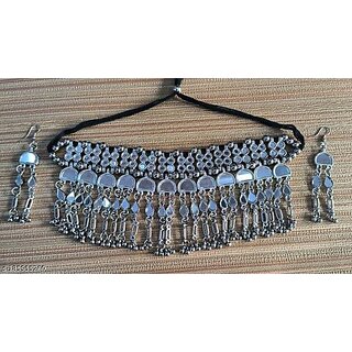 alloy material oxidised plating jewellery set for women