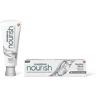 Sensodyne Nourish Healthy White Toothpaste, Protects  Whitens Teeth, 75ml