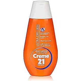 Creme 21 Ultra Dry Skin Lotion  With Almond Oil and Vitamin E  For Intense Moisturization  Ideal For Very Dry Skin