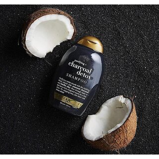 Purifying + Charcoal Detox Shampoo Combo Coconut Charcoal  Kaolin Clay
