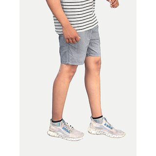 Radprix Solid Men Blue Casual Shorts