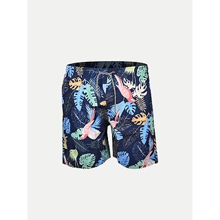 Radprix Printed Men Blue Casual Shorts
