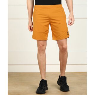 Slagen Solid Men Yellow Sports Shorts - Shorts | Buy online on ZillyBuy