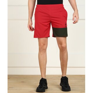 Slagen Self Design Men Red Sports Shorts - Shorts | Buy online on ZillyBuy