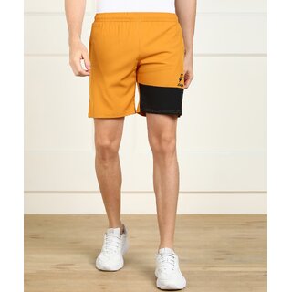 Slagen Self Design Men Yellow Sports Shorts - Shorts | Buy online on ZillyBuy