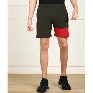Slagen Self Design Men Green Sports Shorts - Shorts | Buy online on ZillyBuy