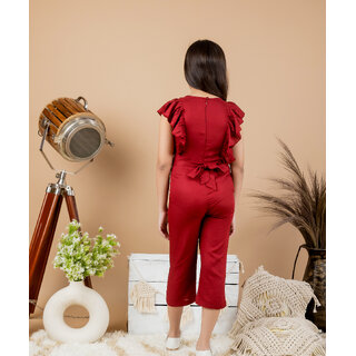 Elegant Data - Not - Present Kids Cave Solid Girls Jumpsuit 2026 at ShopCircuit | ONDC