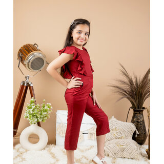 Elegant Data - Not - Present Kids Cave Solid Girls Jumpsuit 2026 at ShopCircuit | ONDC