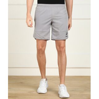 Slagen Solid Men Grey Sports Shorts - Shorts | Buy online on ZillyBuy