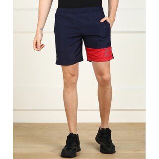 Slagen Self Design Men Blue Sports Shorts - Shorts | Buy online on ZillyBuy