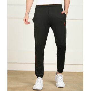 slagen printed men green track pants