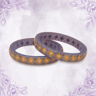 LUV FASHION Grey plastic Designer Bangles - Bangles & Bracelets | Buy online on ZillyBuy