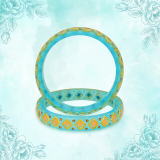 LUV FASHION Blue plastic Designer Bangles - Bangles & Bracelets | Buy online on ZillyBuy