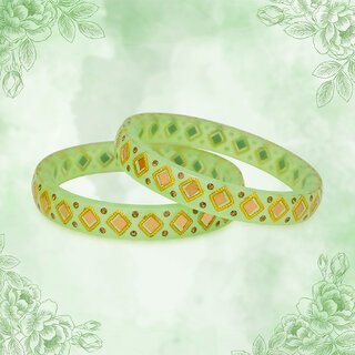 LUV FASHION Yellow plastic Designer Bangles - Bangles & Bracelets | Buy online on ZillyBuy