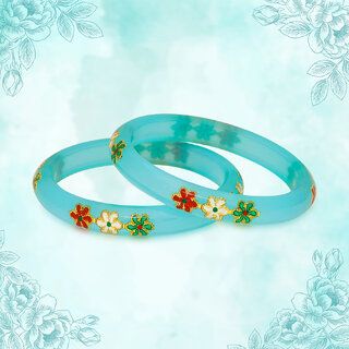 LUV FASHION Blue plastic Designer Bangles - Bangles & Bracelets | Buy online on ZillyBuy