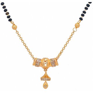 Arch Fashion Gold Plated Brass  Copper Festive/Designer Mangalsutra gold Free Size