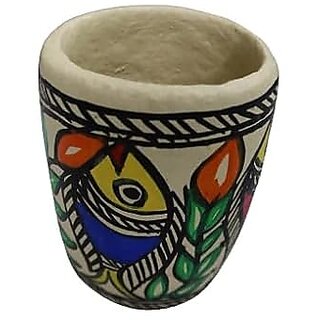 PALAK SAXENA Madhubani Painted Papier mache Penstand
