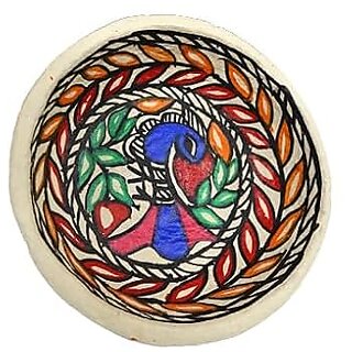 PALAK SAXENA Madhubani Painted Paper Mache Bowl
