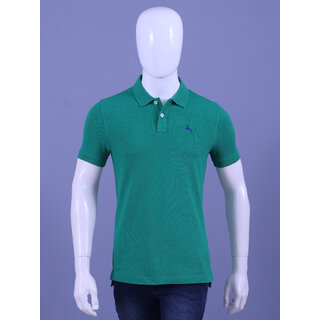 REDLINE MENS GREEN EMBROIDERED POLO T-SHIRTS