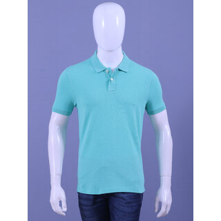 red line mens mint solid 100 cotton polo collar t shirt