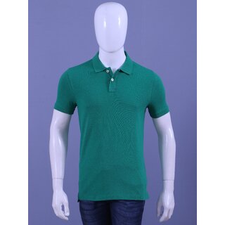 green solid polo t-shirt for men online india design 2
