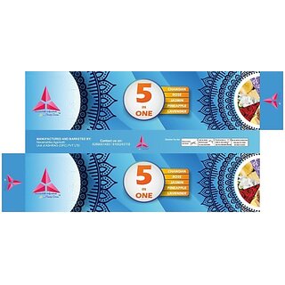 Navamallika Agarbatti 5 In 1 Multi Fragnannce, Chandan, Lavender, Mogra, Pineapple, Rose (200, Set Of 2)