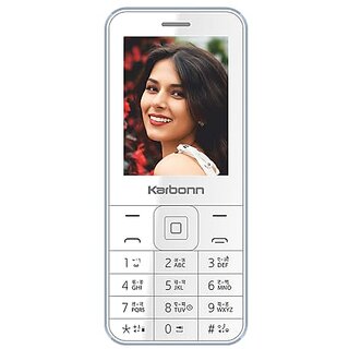 Karbonn kphone1 ( Dual Sim, 2.4 Inch Display, 1400 mAh Battery, Ice Blue) - Mobile Phone | Buy online on ZillyBuy