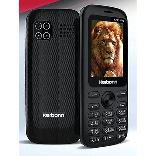 Karbonn kx51pro ( Dual Sim, 2.4 Inch Display, 1800 mAh Battery, Midnight Black) - Mobile Phone | Buy online on ZillyBuy