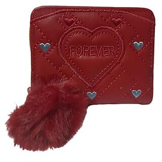 Girl'S Fashion Card Coin Holder Ladies Small Metal Purse Women'S Wallet (Maroon) - Handbags | Buy online on ZillyBuy