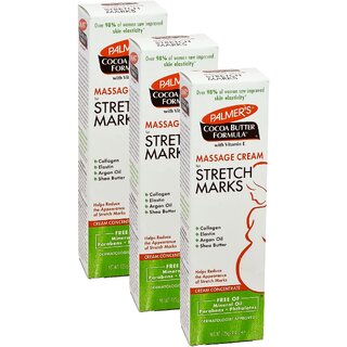Palmers Stretch Marks With Cocoa Butter Massage Cream - Pack Of 3 (125gm)