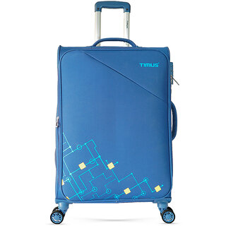 flash 68 cm stylish check in travel luggage and suitcase for men and women n blue