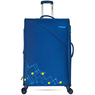 flash 78 cm stylish check in travel luggage and suitcase for men and women n blue