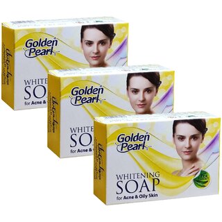 Golden Pearl Acne  Oil Skin Soap - Pack Of 3 (100g)