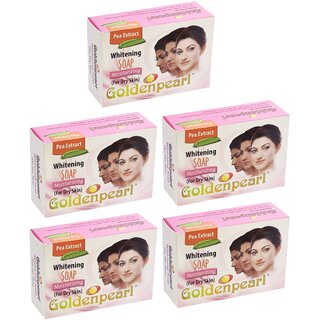 Golden Pearl Whitening For Dry Skin Soap - 100g (Pack Of 5)