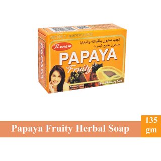 Renew Papaya Fruity Face & Body Soap - Pack Of 1 (135g)