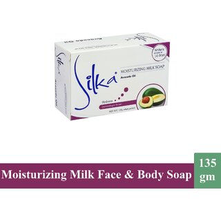 Silka Avocado Skin Hydrates Moisturizing Milk Soap 135gm