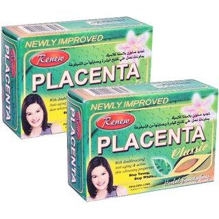 Renew Placenta Classic Face & Body Herbal Soap - Pack Of 2 (135gm)