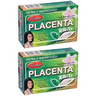Renew Placenta White Herbal Beauty Soap - 135g (Pack Of 2)