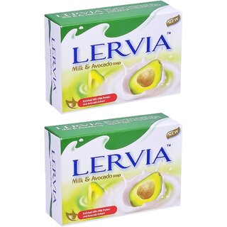 Lervia Milk & Avocado Soap - 90g (Pack Of 2)