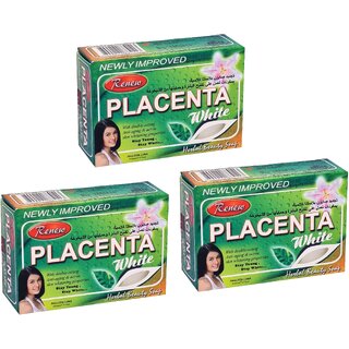 Renew Placenta White Herbal Beauty Soap - 135g (Pack Of 3)