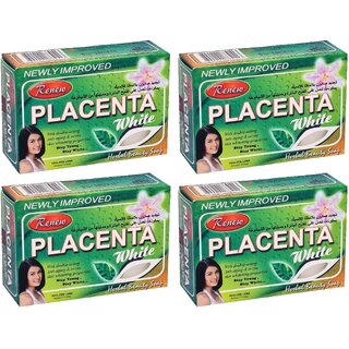 Renew Placenta White Herbal Beauty Soap - 135g (Pack Of 4)