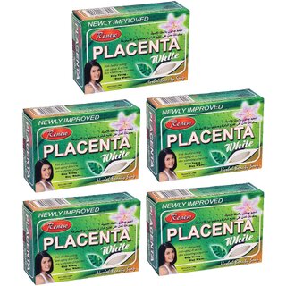 Renew Placenta White Herbal Beauty Soap - 135g (Pack Of 5)