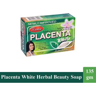 Renew Placenta White Face & Body Herbal Soap - Pack Of 1 (135gm)
