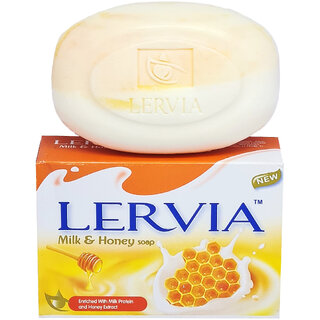 Lervia Milk Protein & Honey Extract Soap - 90g