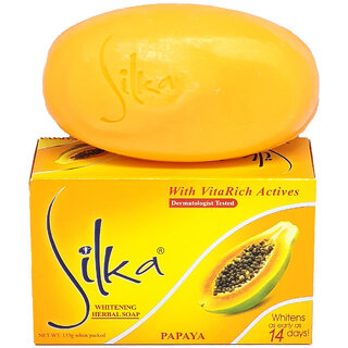 Silka Papaya Whitening Soap (135gm)