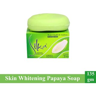 Silka Green Papaya Whitening Soap (135gm)