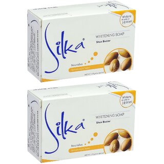 Silka Shea Butter Whitening Soap - 135g (Pack Of 2)