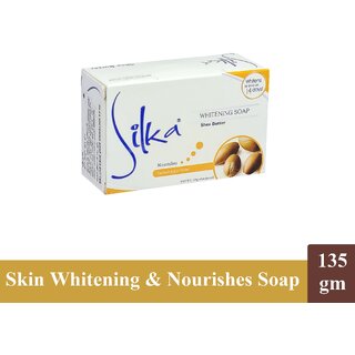 Silka Shea Butter Whitening Face & Body Soap - Pack Of 1 (135g)