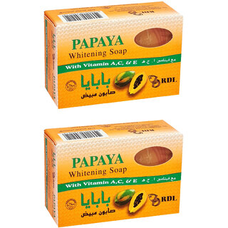 RDL Papaya Whitening Soap - 135g (Pack Of 2)