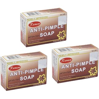 Renew Anti Pimple Herbal Beauty Soap - 135g (Pack Of 3)
